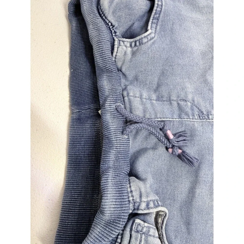 Cat & Jack Blue Denim Butterfly Embroidered Shorts Girls XL 14/16 7023